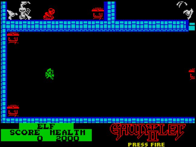 Gauntlet II - ZX Spectrum game screenshot (1987) by US Gold
